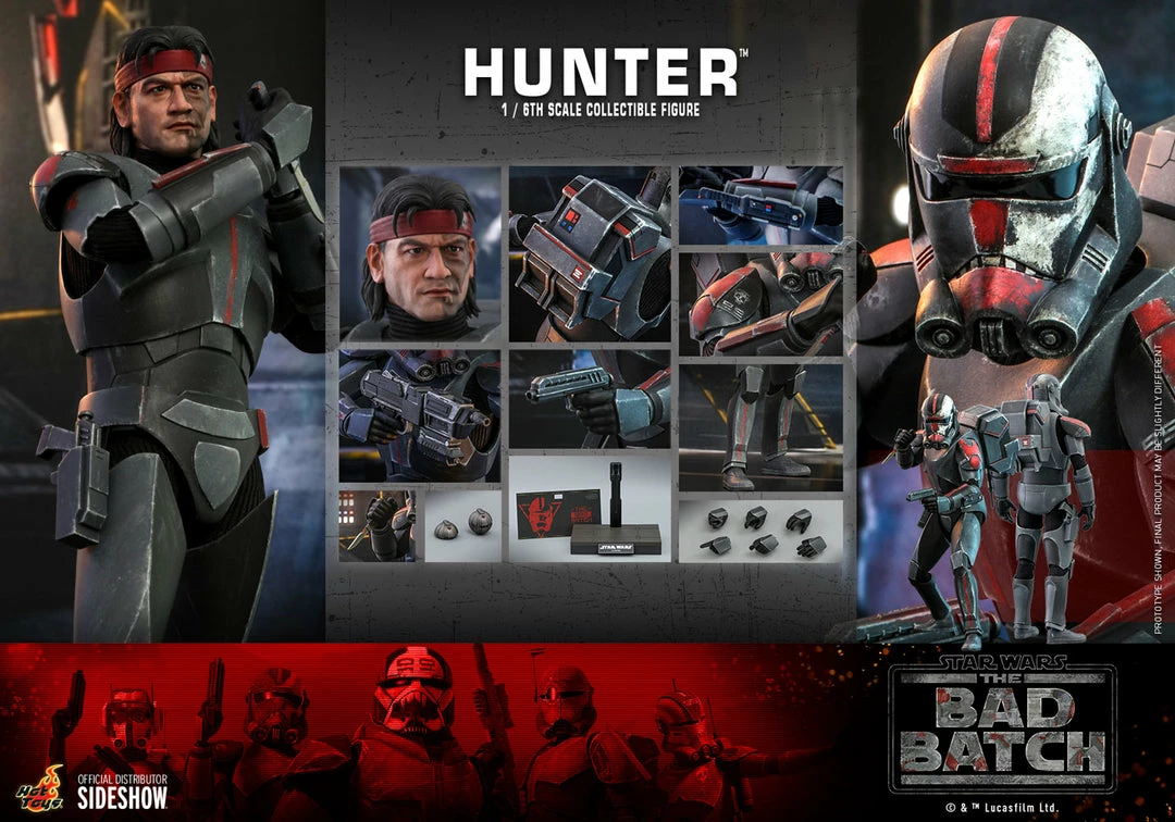 Maybang's Collectibles Hot Toys Star Wars The Bad Batch - Television Masterpiece Series Hunter 1/6 Scale Collectible Figure 19 Maybang's Collectibles Hot Toys Star Wars The Bad Batch - Television Masterpiece Series Hunter 1/6 Scale Collectible Figure