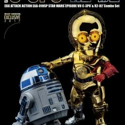 Maybang's Collectibles Beast Kingdom Star Wars Exclusive C-3PO & R2-D2 Chrome Figure Set