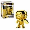 Maybang's Collectibles Funko Pop Marvel Studios 10th Anniversary Captain America (Gold Chrome) Figure