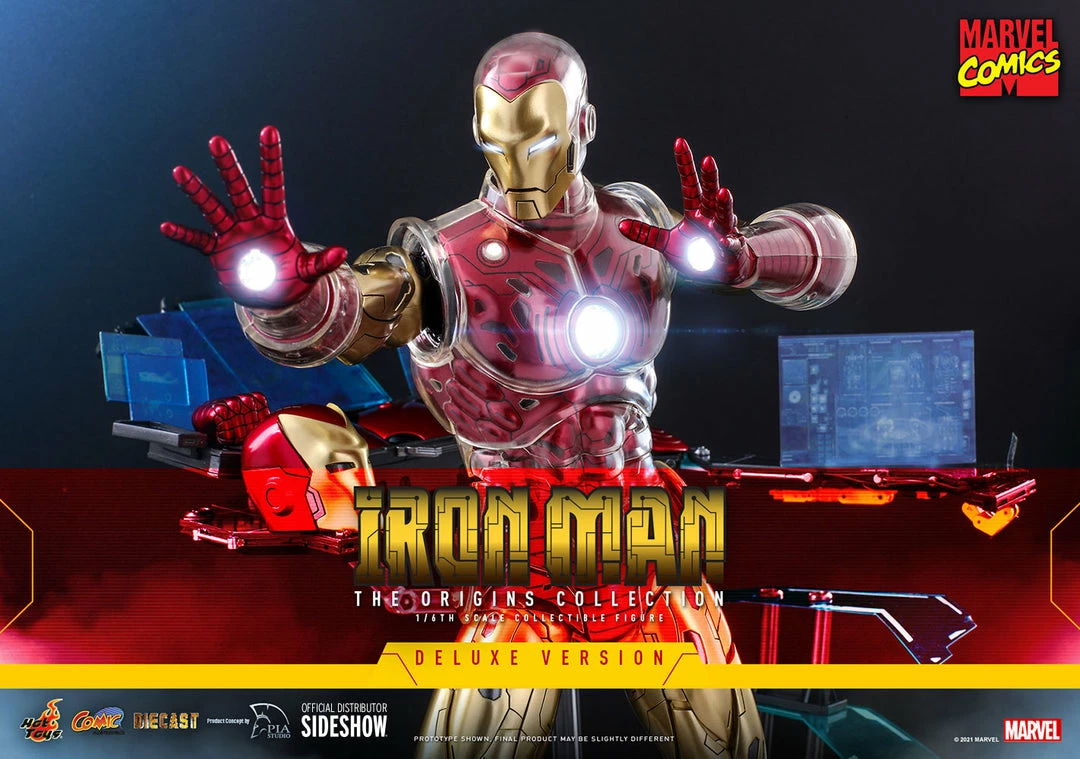 Maybang's Collectibles Hot Toys Marvel Comics The Origins Collection - Comics Masterpiece Series Diecast Iron Man (Delxue) 1/6 Scale Collectible Figure 1 Maybang's Collectibles Hot Toys Marvel Comics The Origins Collection - Comics Masterpiece Series Diecast Iron Man (Delxue) 1/6 Scale Collectible Figure