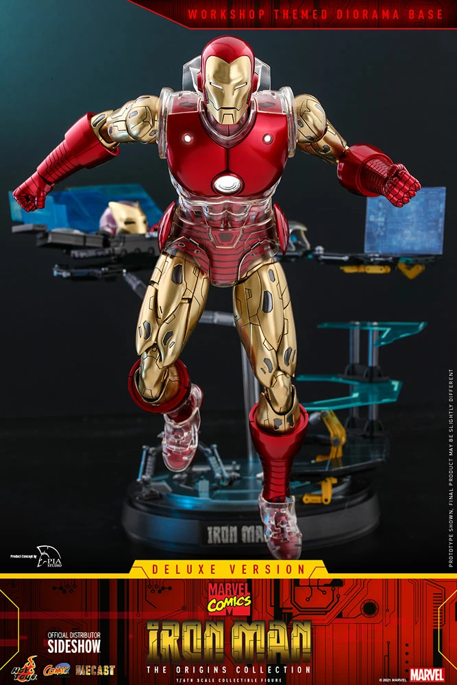 Maybang's Collectibles Hot Toys Marvel Comics The Origins Collection - Comics Masterpiece Series Diecast Iron Man (Delxue) 1/6 Scale Collectible Figure 6 Maybang's Collectibles Hot Toys Marvel Comics The Origins Collection - Comics Masterpiece Series Diecast Iron Man (Delxue) 1/6 Scale Collectible Figure