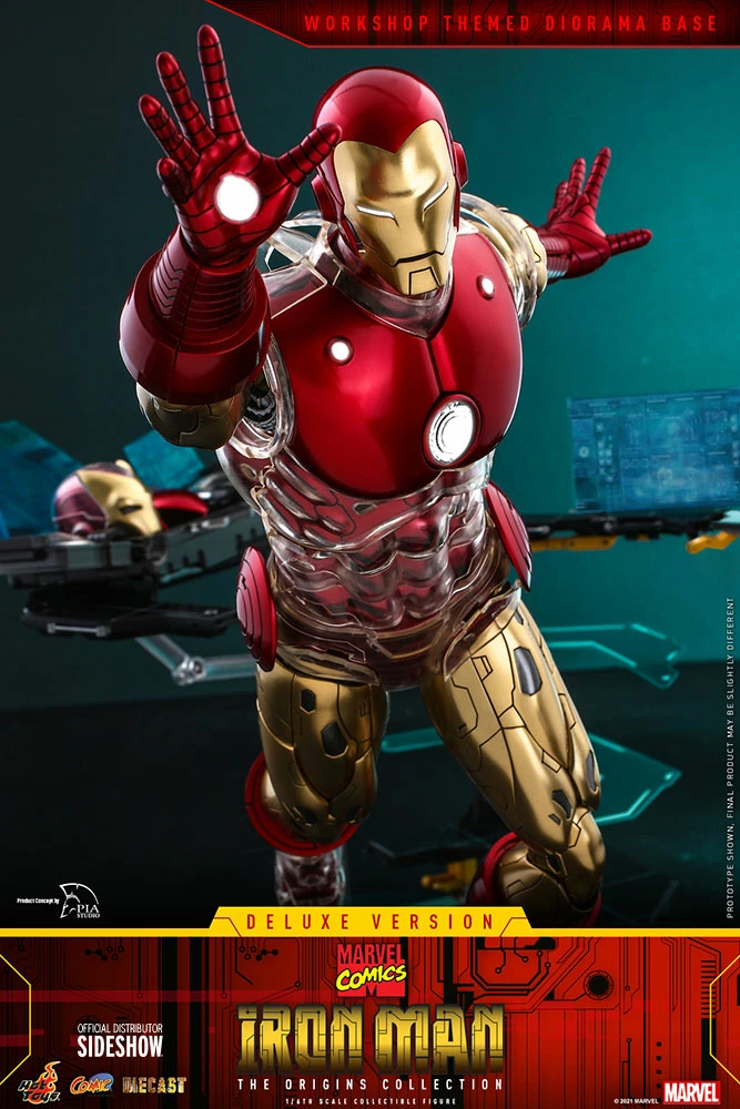 Maybang's Collectibles Hot Toys Marvel Comics The Origins Collection - Comics Masterpiece Series Diecast Iron Man (Delxue) 1/6 Scale Collectible Figure 9 Maybang's Collectibles Hot Toys Marvel Comics The Origins Collection - Comics Masterpiece Series Diecast Iron Man (Delxue) 1/6 Scale Collectible Figure