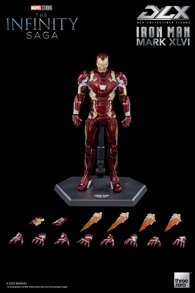 Maybang's Collectibles Threezero Marvel Infinity Saga Captain America: Civil War Iron Man Mark 46 DLX 1/12 Scale Die-Cast Action Figure 2 Maybang's Collectibles Threezero Marvel Infinity Saga Captain America: Civil War Iron Man Mark 46 DLX 1/12 Scale Die-Cast Action Figure