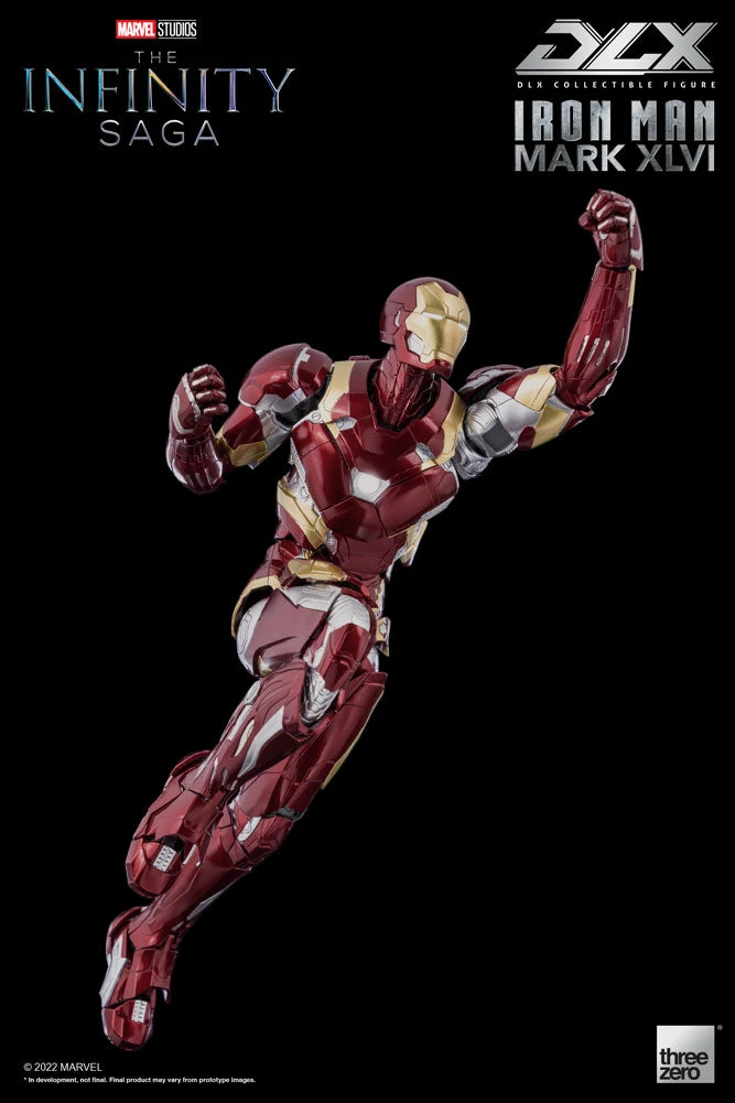 Maybang's Collectibles Threezero Marvel Infinity Saga Captain America: Civil War Iron Man Mark 46 DLX 1/12 Scale Die-Cast Action Figure 10 Maybang's Collectibles Threezero Marvel Infinity Saga Captain America: Civil War Iron Man Mark 46 DLX 1/12 Scale Die-Cast Action Figure