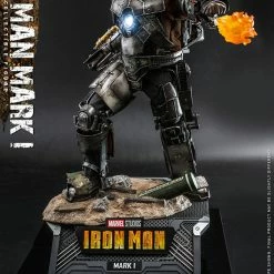 Maybang's Collectibles Hot Toys Marvel Iron Man Iron Man Mark I Suit Diecast 1/6 Scale 12" Collectible Figure