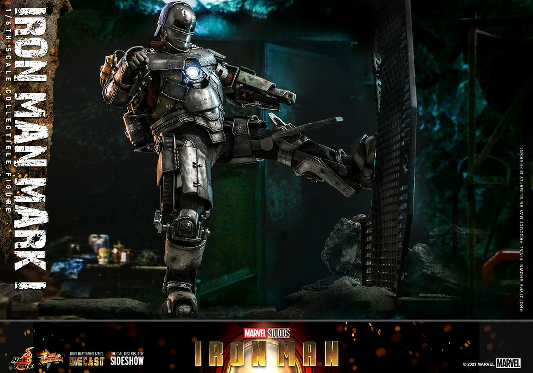 Maybang's Collectibles Hot Toys Marvel Iron Man Iron Man Mark I Suit Diecast 1/6 Scale 12" Collectible Figure 9 Maybang's Collectibles Hot Toys Marvel Iron Man Iron Man Mark I Suit Diecast 1/6 Scale 12" Collectible Figure