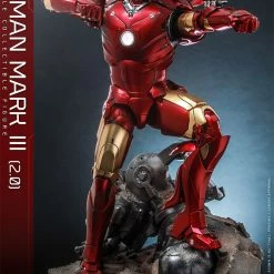 Maybang's Collectibles Hot Toys Marvel Comics Iron Man (2008) Iron Man Mark III (2.0) Diecast 1/6 Scale 12