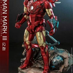 Maybang's Collectibles Hot Toys Marvel Comics Iron Man (2008) Iron Man Mark III (2.0) Diecast 1/6 Scale 12
