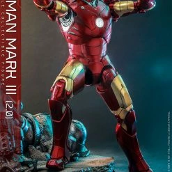 Maybang's Collectibles Hot Toys Marvel Comics Iron Man (2008) Iron Man Mark III (2.0) Diecast 1/6 Scale 12