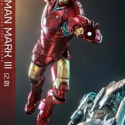 Maybang's Collectibles Hot Toys Marvel Comics Iron Man (2008) Iron Man Mark III (2.0) Diecast 1/6 Scale 12
