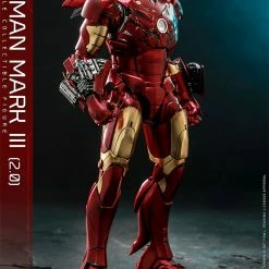 Maybang's Collectibles Hot Toys Marvel Comics Iron Man (2008) Iron Man Mark III (2.0) Diecast 1/6 Scale 12