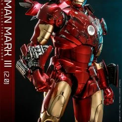 Maybang's Collectibles Hot Toys Marvel Comics Iron Man (2008) Iron Man Mark III (2.0) Diecast 1/6 Scale 12