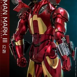Maybang's Collectibles Hot Toys Marvel Comics Iron Man (2008) Iron Man Mark III (2.0) Diecast 1/6 Scale 12