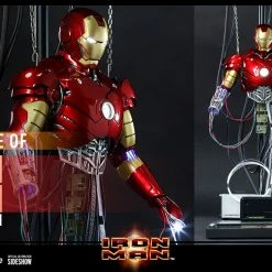 Maybang's Collectibles Hot Toys Marvel Comics Iron Man Iron Man Mark III (Construction Version) Reissue 1/6 Scale Collectible Figure