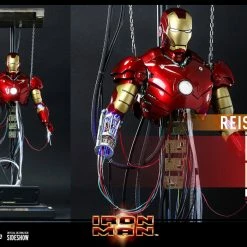 Maybang's Collectibles Hot Toys Marvel Comics Iron Man Iron Man Mark III (Construction Version) Reissue 1/6 Scale Collectible Figure