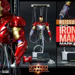 Maybang's Collectibles Hot Toys Marvel Comics Iron Man Iron Man Mark III (Construction Version) Reissue 1/6 Scale Collectible Figure