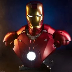 Maybang's Collectibles Sideshow Marvel Comics Iron Man Iron Man Mark III Life-Size Bust Statue Sideshow Collectibles