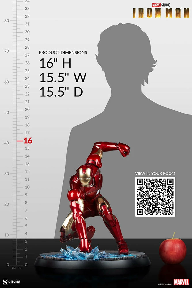 Maybang's Collectibles Sideshow Marvel Comics Iron Man Iron Man Mark III 1/4 Scale Maquette Statue Sideshow Collectibles 4 Maybang's Collectibles Sideshow Marvel Comics Iron Man Iron Man Mark III 1/4 Scale Maquette Statue Sideshow Collectibles
