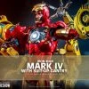 Maybang's Collectibles Hot Toys Marvel Comics Iron Man 2 Iron Man Mark IV With Suit-Up Gantry 1/4 Quarter Scale Collectibles Figure Set