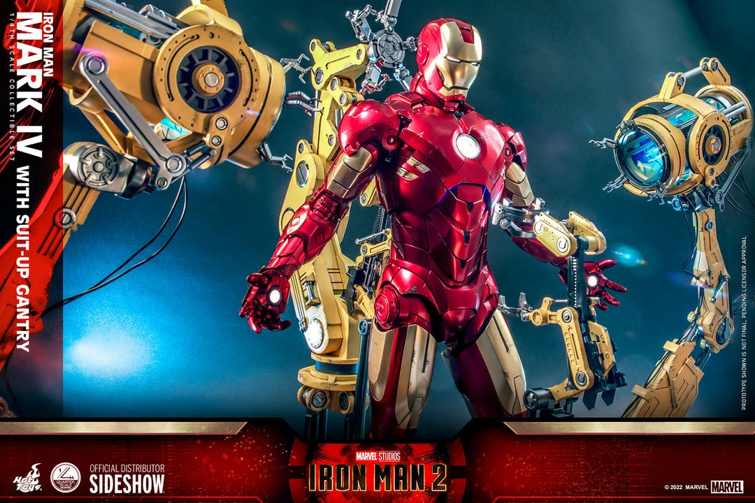 Maybang's Collectibles Hot Toys Marvel Comics Iron Man 2 Iron Man Mark IV With Suit-Up Gantry 1/4 Quarter Scale Collectibles Figure Set 7 Maybang's Collectibles Hot Toys Marvel Comics Iron Man 2 Iron Man Mark IV With Suit-Up Gantry 1/4 Quarter Scale Collectibles Figure Set