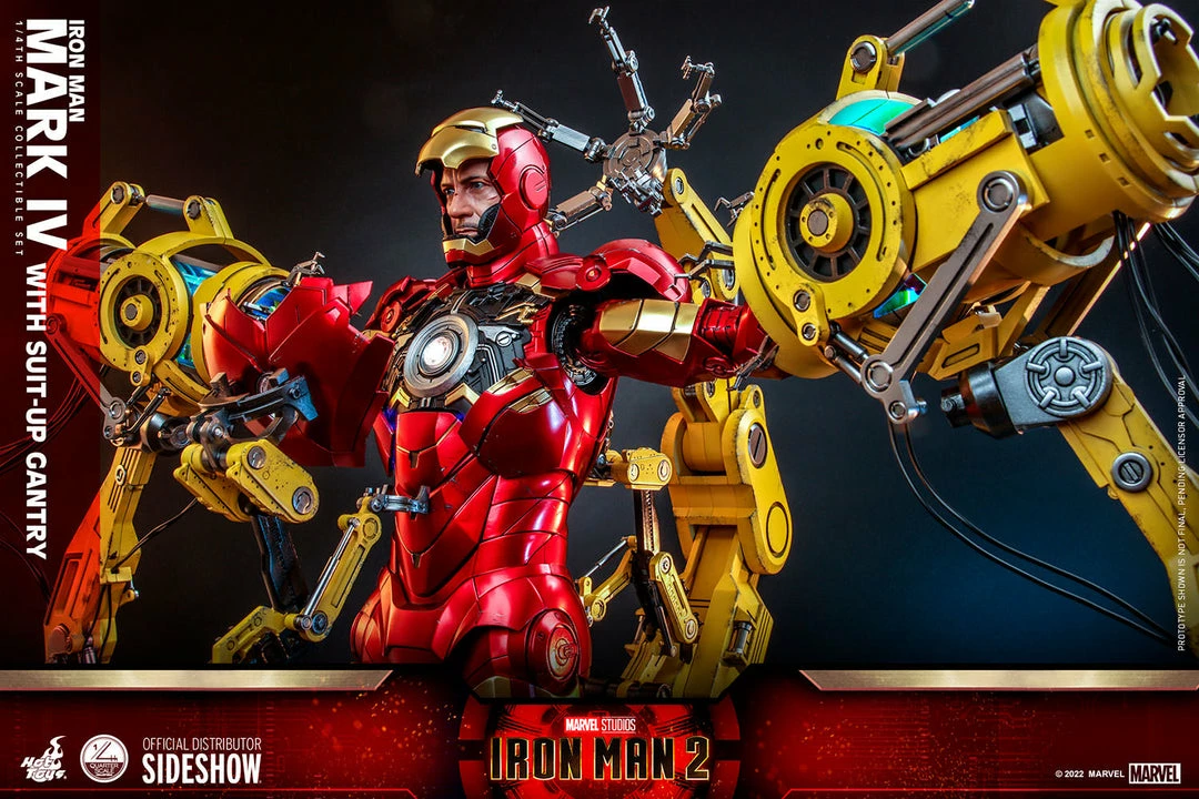 Maybang's Collectibles Hot Toys Marvel Comics Iron Man 2 Iron Man Mark IV With Suit-Up Gantry 1/4 Quarter Scale Collectibles Figure Set 12 Maybang's Collectibles Hot Toys Marvel Comics Iron Man 2 Iron Man Mark IV With Suit-Up Gantry 1/4 Quarter Scale Collectibles Figure Set