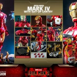 Maybang's Collectibles Hot Toys Marvel Comics Iron Man 2 Iron Man Mark IV With Suit-Up Gantry 1/4 Quarter Scale Collectibles Figure Set 45 Maybang's Collectibles Hot Toys Marvel Comics Iron Man 2 Iron Man Mark IV With Suit-Up Gantry 1/4 Quarter Scale Collectibles Figure Set