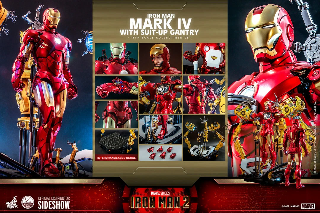 Maybang's Collectibles Hot Toys Marvel Comics Iron Man 2 Iron Man Mark IV With Suit-Up Gantry 1/4 Quarter Scale Collectibles Figure Set 23 Maybang's Collectibles Hot Toys Marvel Comics Iron Man 2 Iron Man Mark IV With Suit-Up Gantry 1/4 Quarter Scale Collectibles Figure Set