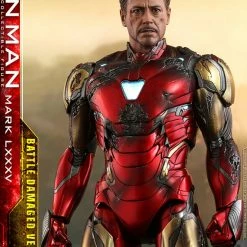 Maybang's Collectibles Hot Toys Marvel Comics Avengers Endgame Iron Man Mark LXXXV (Battle Damaged Version) Diecast 1/6 Scale Collectible Figure