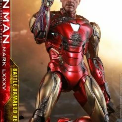 Maybang's Collectibles Hot Toys Marvel Comics Avengers Endgame Iron Man Mark LXXXV (Battle Damaged Version) Diecast 1/6 Scale Collectible Figure