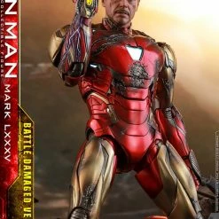 Maybang's Collectibles Hot Toys Marvel Comics Avengers Endgame Iron Man Mark LXXXV (Battle Damaged Version) Diecast 1/6 Scale Collectible Figure
