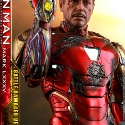 Maybang's Collectibles Hot Toys Marvel Comics Avengers Endgame Iron Man Mark LXXXV (Battle Damaged Version) Diecast 1/6 Scale Collectible Figure