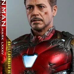 Maybang's Collectibles Hot Toys Marvel Comics Avengers Endgame Iron Man Mark LXXXV (Battle Damaged Version) Diecast 1/6 Scale Collectible Figure