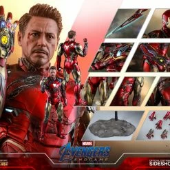 Maybang's Collectibles Hot Toys Marvel Comics Avengers Endgame Iron Man Mark LXXXV (Battle Damaged Version) Diecast 1/6 Scale Collectible Figure