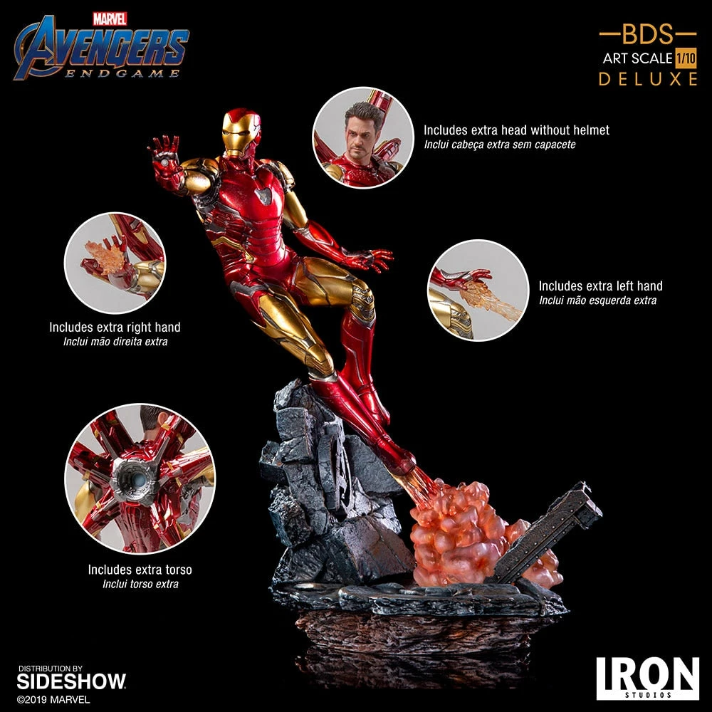 Maybang's Collectibles Iron Studios Iron Studio Marvle Avengers Endgame Battle Diorama Series Iron Man Mark LXXXV 1:10 Deluxe Art Scale Limited Edition Statue 8 Maybang's Collectibles Iron Studios Iron Studio Marvle Avengers Endgame Battle Diorama Series Iron Man Mark LXXXV 1:10 Deluxe Art Scale Limited Edition Statue