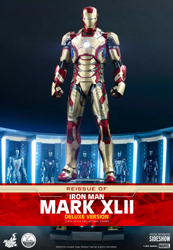 Maybang's Collectibles Hot Toys Marvel Iron Man 3 Iron Man Mark XLII 1/4 Quarter Scale Figure (Deluxe Version) Reissue 1 Maybang's Collectibles Hot Toys Marvel Iron Man 3 Iron Man Mark XLII 1/4 Quarter Scale Figure (Deluxe Version) Reissue