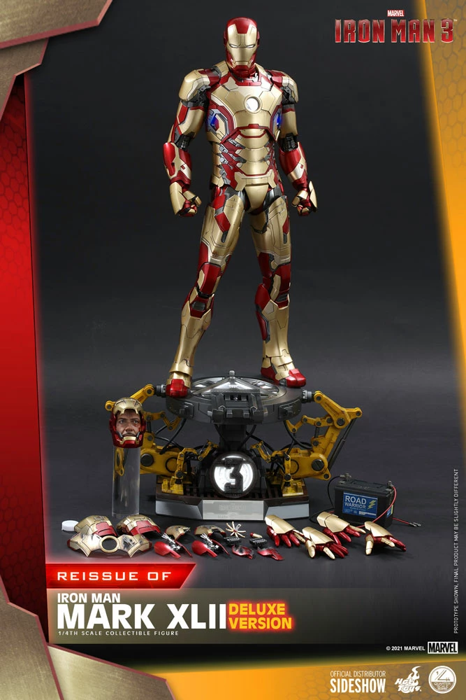 Maybang's Collectibles Hot Toys Marvel Iron Man 3 Iron Man Mark XLII 1/4 Quarter Scale Figure (Deluxe Version) Reissue 2 Maybang's Collectibles Hot Toys Marvel Iron Man 3 Iron Man Mark XLII 1/4 Quarter Scale Figure (Deluxe Version) Reissue