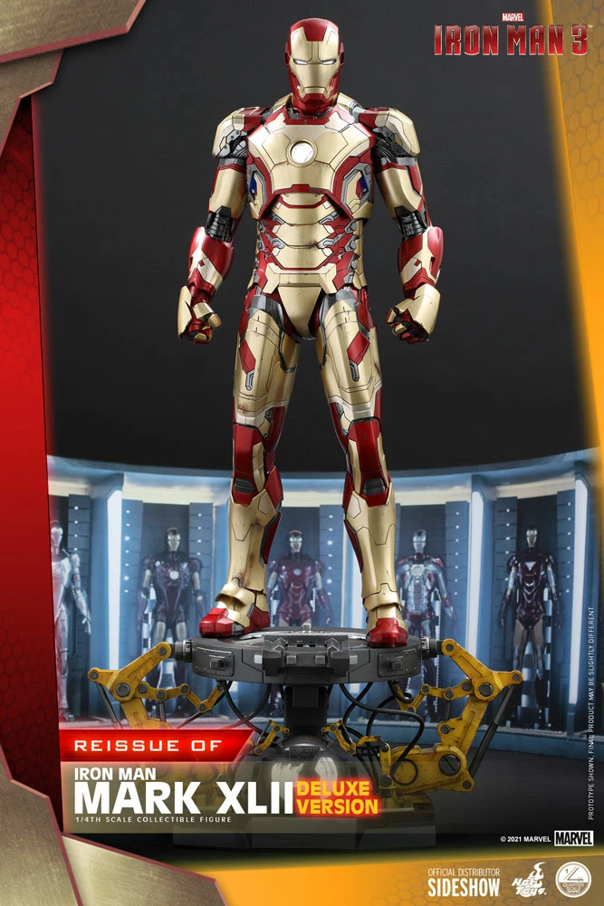 Maybang's Collectibles Hot Toys Marvel Iron Man 3 Iron Man Mark XLII 1/4 Quarter Scale Figure (Deluxe Version) Reissue 4 Maybang's Collectibles Hot Toys Marvel Iron Man 3 Iron Man Mark XLII 1/4 Quarter Scale Figure (Deluxe Version) Reissue