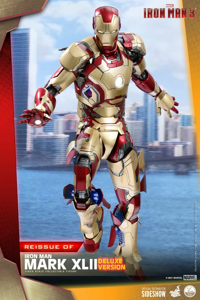 Maybang's Collectibles Hot Toys Marvel Iron Man 3 Iron Man Mark XLII 1/4 Quarter Scale Figure (Deluxe Version) Reissue 7 Maybang's Collectibles Hot Toys Marvel Iron Man 3 Iron Man Mark XLII 1/4 Quarter Scale Figure (Deluxe Version) Reissue