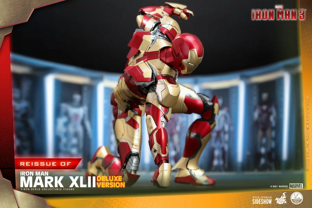 Maybang's Collectibles Hot Toys Marvel Iron Man 3 Iron Man Mark XLII 1/4 Quarter Scale Figure (Deluxe Version) Reissue 12 Maybang's Collectibles Hot Toys Marvel Iron Man 3 Iron Man Mark XLII 1/4 Quarter Scale Figure (Deluxe Version) Reissue