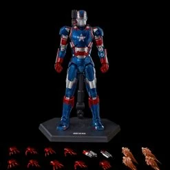Vendor-unknown Threezero Marvel Avengers Infinity Saga Iron Patriot DLX 1/12 Scale Die-Cast Action Figure