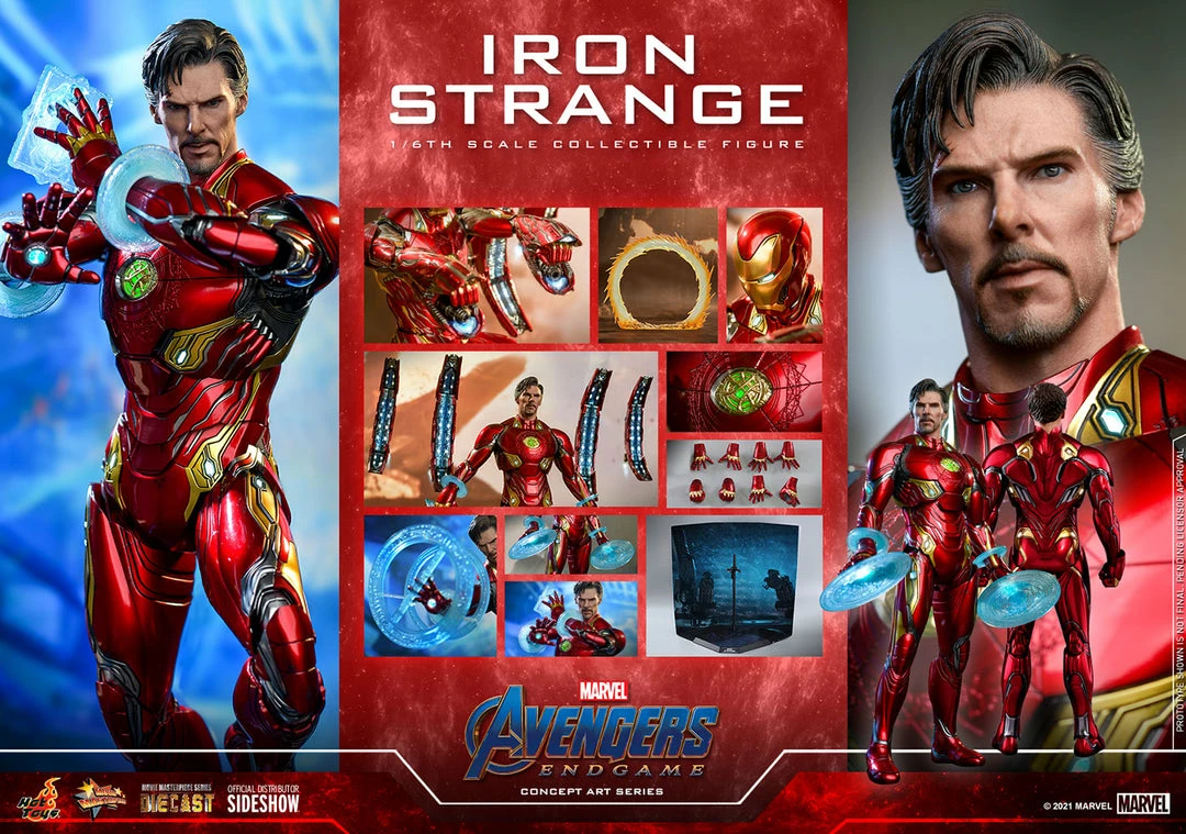Maybang's Collectibles Hot Toys Marvel Avengers Endgame Concept Art Series Collection Doctor Strange Iron Strange Suit Diecast 1/6 Scale 12" Collectible Figure 19 Maybang's Collectibles Hot Toys Marvel Avengers Endgame Concept Art Series Collection Doctor Strange Iron Strange Suit Diecast 1/6 Scale 12" Collectible Figure
