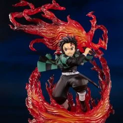 Maybang's Collectibles Bandai Demon Slayer Kimetsu No Yaiba FiguartsZERO Kamado Tanjiro (Hinokami Kagura) PVC Statue