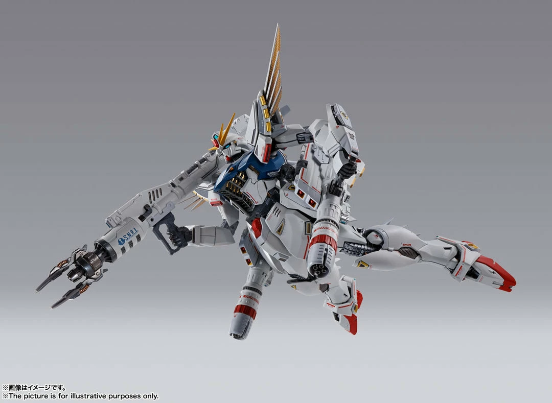 Maybang's Collectibles Bandai Gundam F91 Metal Build Gundam Formula 91 (Chronicle White Ver.) Exclusive Diecast Action Figure 6 Maybang's Collectibles Bandai Gundam F91 Metal Build Gundam Formula 91 (Chronicle White Ver.) Exclusive Diecast Action Figure