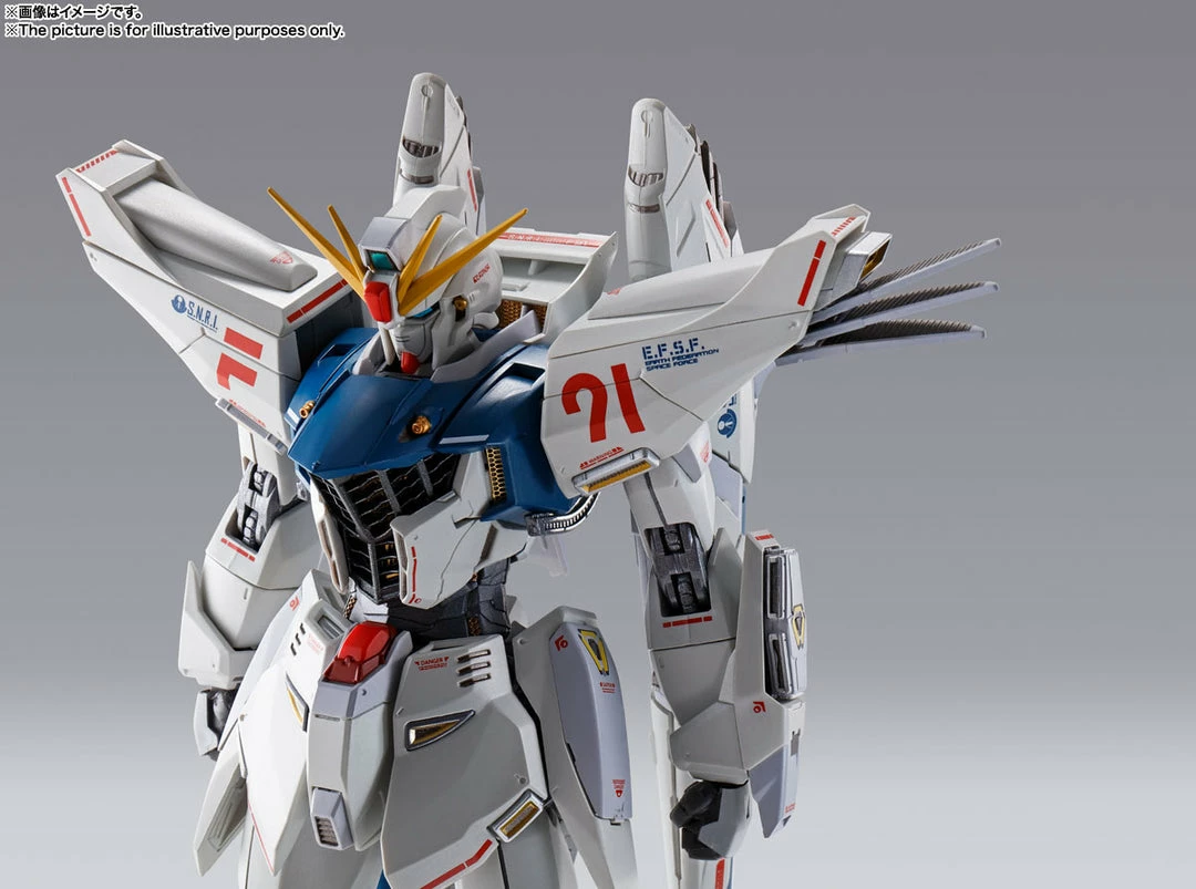 Maybang's Collectibles Bandai Gundam F91 Metal Build Gundam Formula 91 (Chronicle White Ver.) Exclusive Diecast Action Figure 16 Maybang's Collectibles Bandai Gundam F91 Metal Build Gundam Formula 91 (Chronicle White Ver.) Exclusive Diecast Action Figure