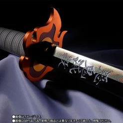 Maybang's Collectibles Bandai Tamashii Nations Demon Slayer Kimetsu No Yaiba Proplica Kyojuro Rengoku's Nichirin Sword Full Size Prop Replica