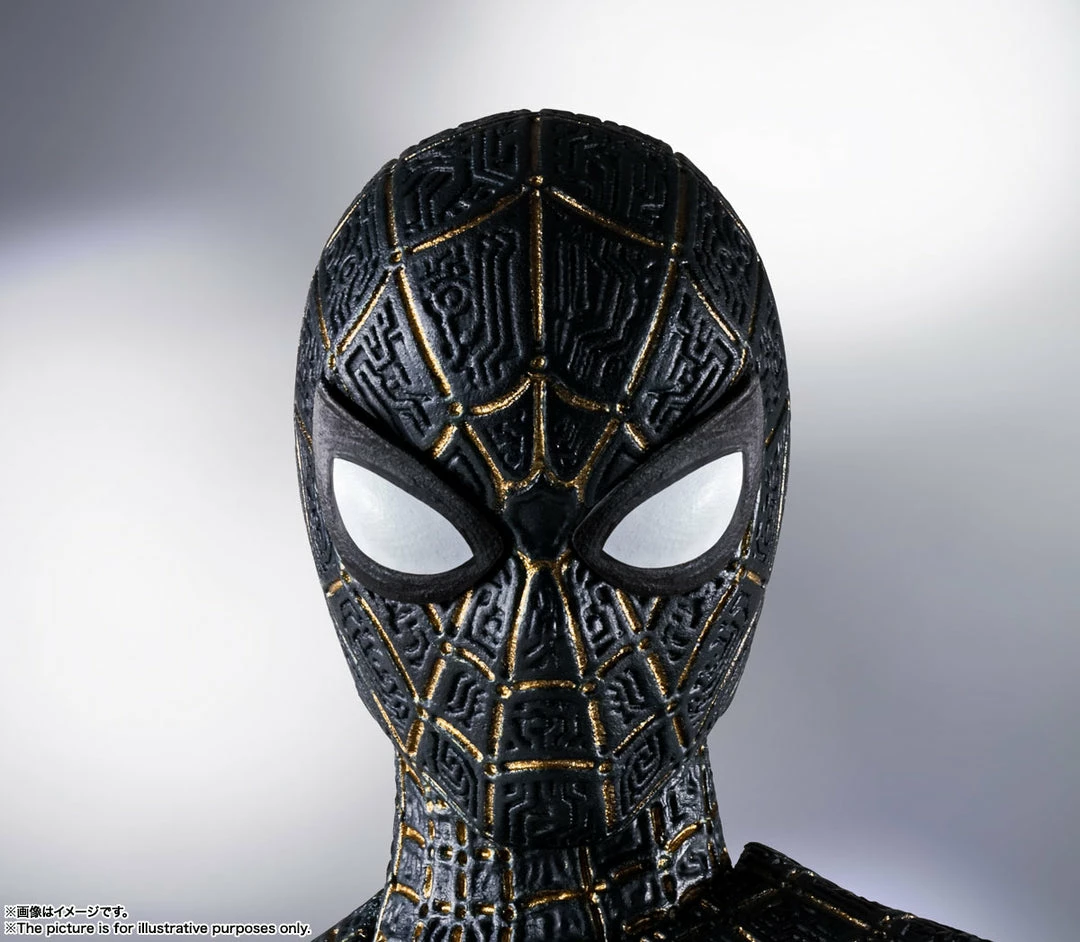 Maybang's Collectibles Bandai S.H.Figuarts Spider-Man No Way Home Spider-Man (Black & Gold Suit) Special Set With First Run Bonuses 10 Maybang's Collectibles Bandai S.H.Figuarts Spider-Man No Way Home Spider-Man (Black & Gold Suit) Special Set With First Run Bonuses