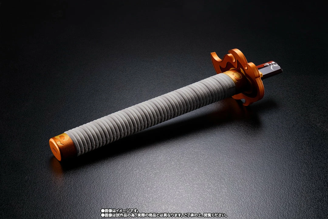 Maybang's Collectibles Bandai Demon Slayer Kimetsu No Yaiba Proplica Kyojuro Rengoku's Broken Nichirin Sword Prop Replica 2 Maybang's Collectibles Bandai Demon Slayer Kimetsu No Yaiba Proplica Kyojuro Rengoku's Broken Nichirin Sword Prop Replica