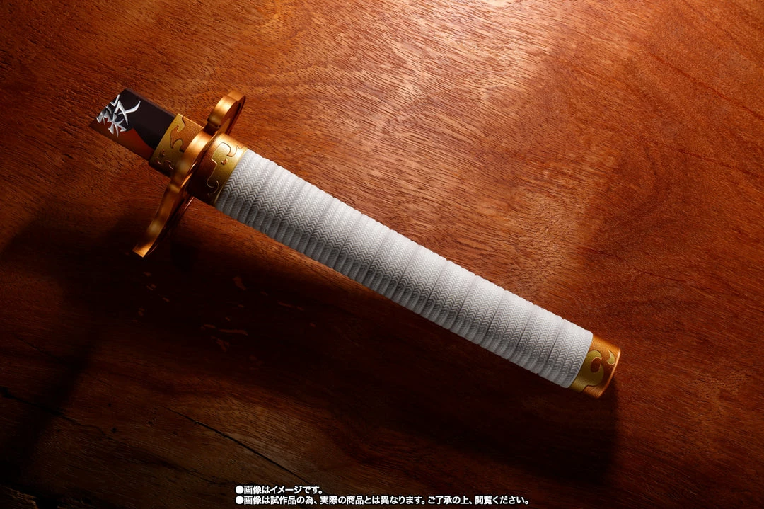 Maybang's Collectibles Bandai Demon Slayer Kimetsu No Yaiba Proplica Kyojuro Rengoku's Broken Nichirin Sword Prop Replica 4 Maybang's Collectibles Bandai Demon Slayer Kimetsu No Yaiba Proplica Kyojuro Rengoku's Broken Nichirin Sword Prop Replica