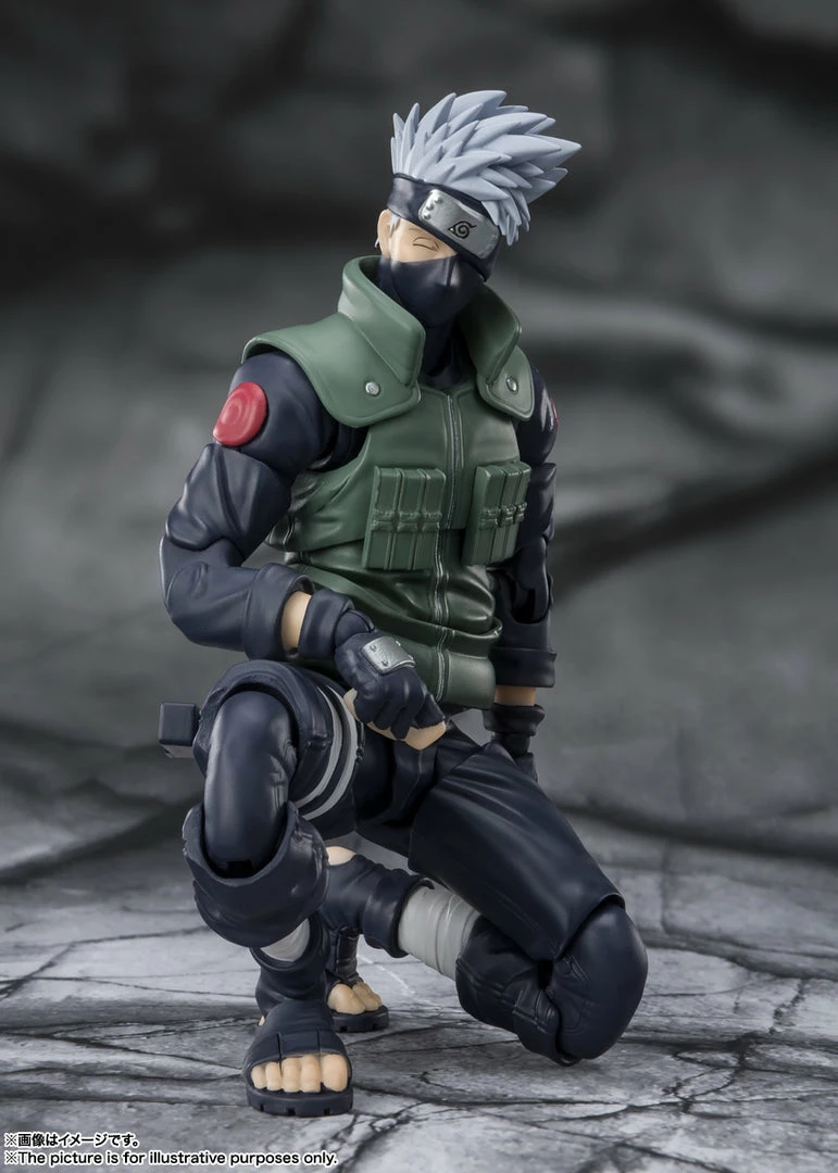 Maybang's Collectibles Bandai S.H.Figuarts Naruto Shippuden Kakashi Hatake (Famed Sharingan Hero) Action Figure 7 Maybang's Collectibles Bandai S.H.Figuarts Naruto Shippuden Kakashi Hatake (Famed Sharingan Hero) Action Figure