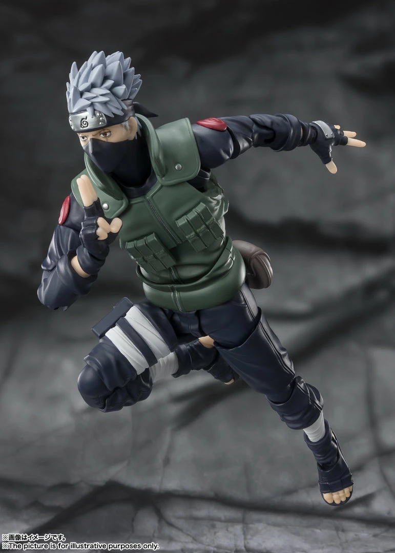 Maybang's Collectibles Bandai S.H.Figuarts Naruto Shippuden Kakashi Hatake (Famed Sharingan Hero) Action Figure 8 Maybang's Collectibles Bandai S.H.Figuarts Naruto Shippuden Kakashi Hatake (Famed Sharingan Hero) Action Figure